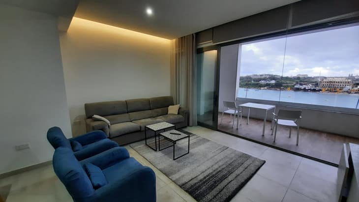 Property for sale in Malta: Sliema waterfront apartment with sea views - Malta Luxury Homes